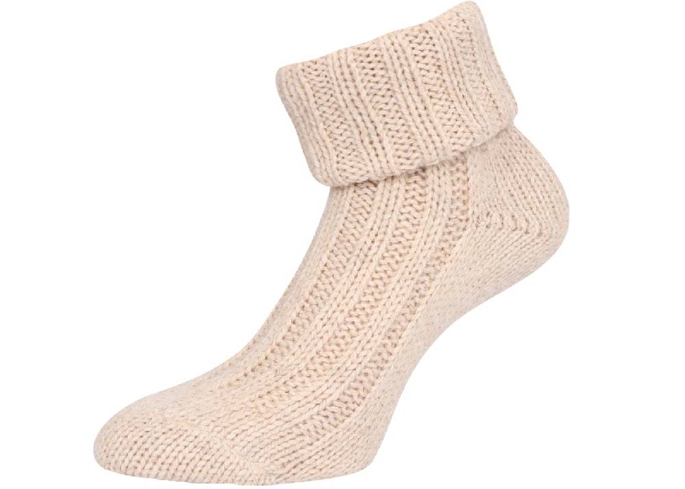 KB Socken Alpakasocken mit Umschlag dickgestrickt - 2 Paar Große Rabatte