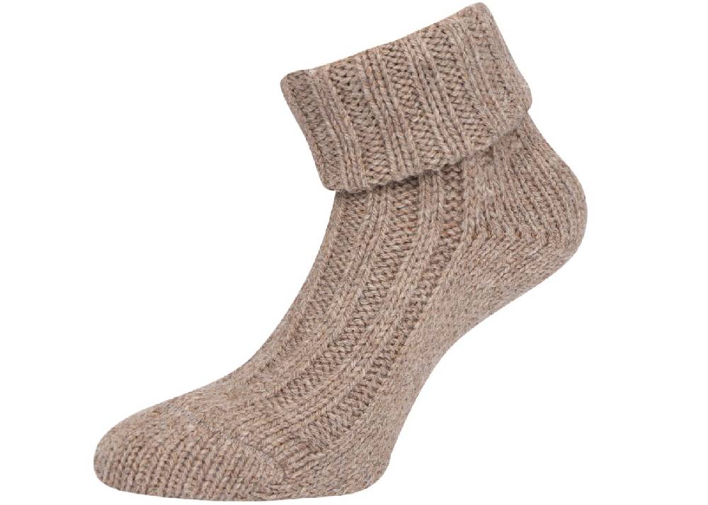 KB Socken Alpakasocken mit Umschlag dickgestrickt - 2 Paar Große Rabatte