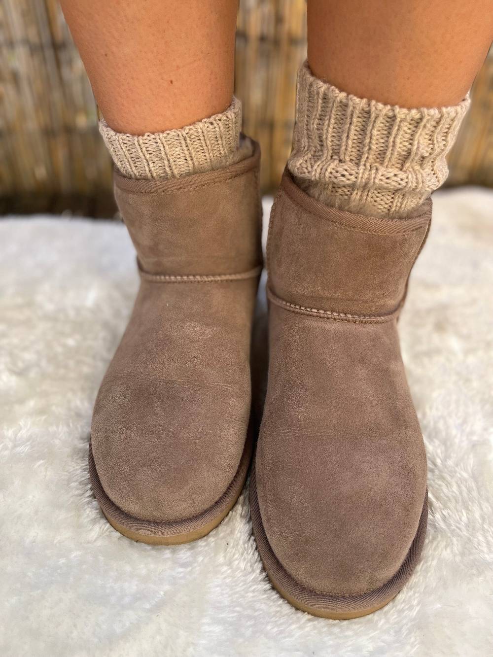 KB Socken Alpakasocken mit Umschlag dickgestrickt - 2 Paar Große Rabatte