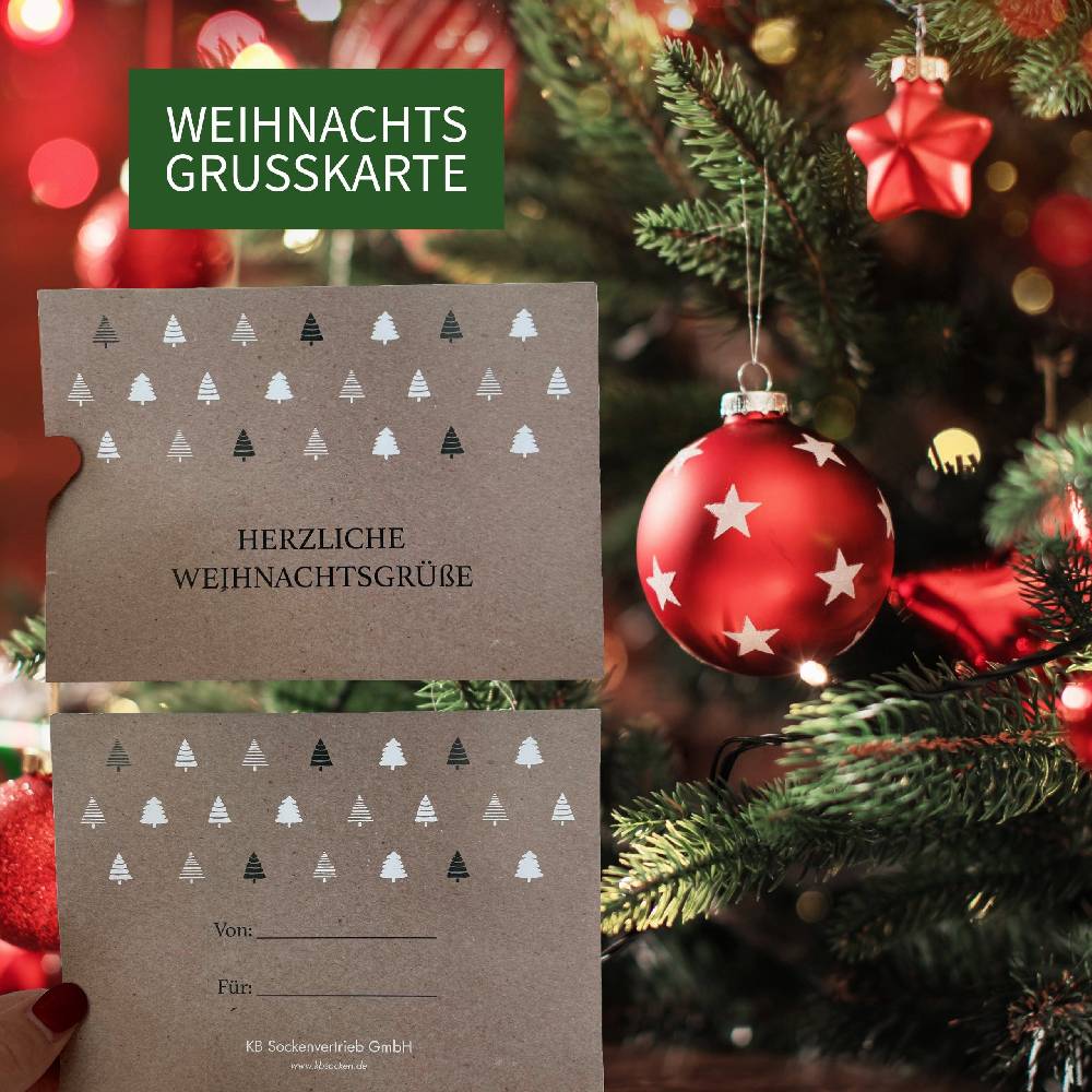 KB Socken Weihnachtliche Geschenkbox inklusive 2 Paar Alpakasocken, einer Alpakakeratinseife und einer Weihnachtskarte Tägliche Deals