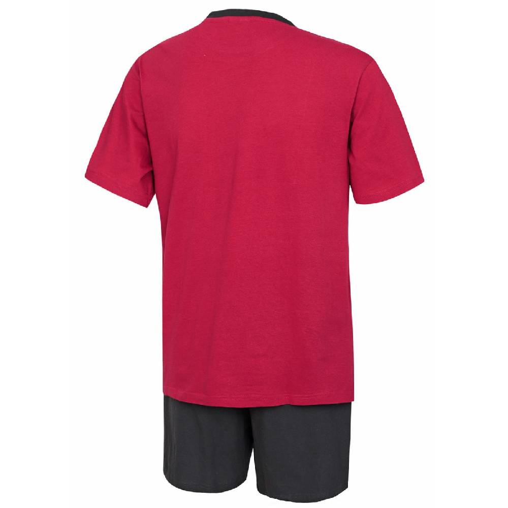 KB Socken Herren Schlafanzug kurz in rot - 100% Baumwolle Valentinstagsangebot