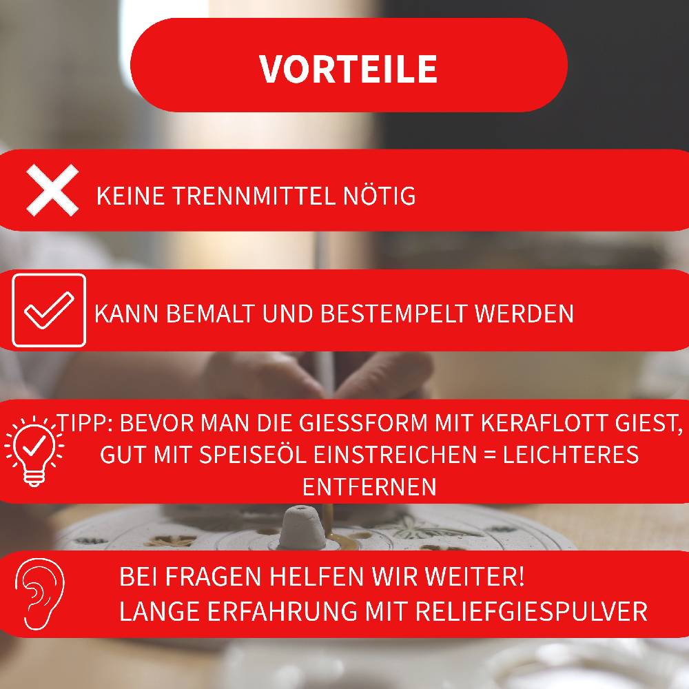KB Socken KERAflott Reliefgießpulver weiß 2 x 5 kg Sack Online Outlet