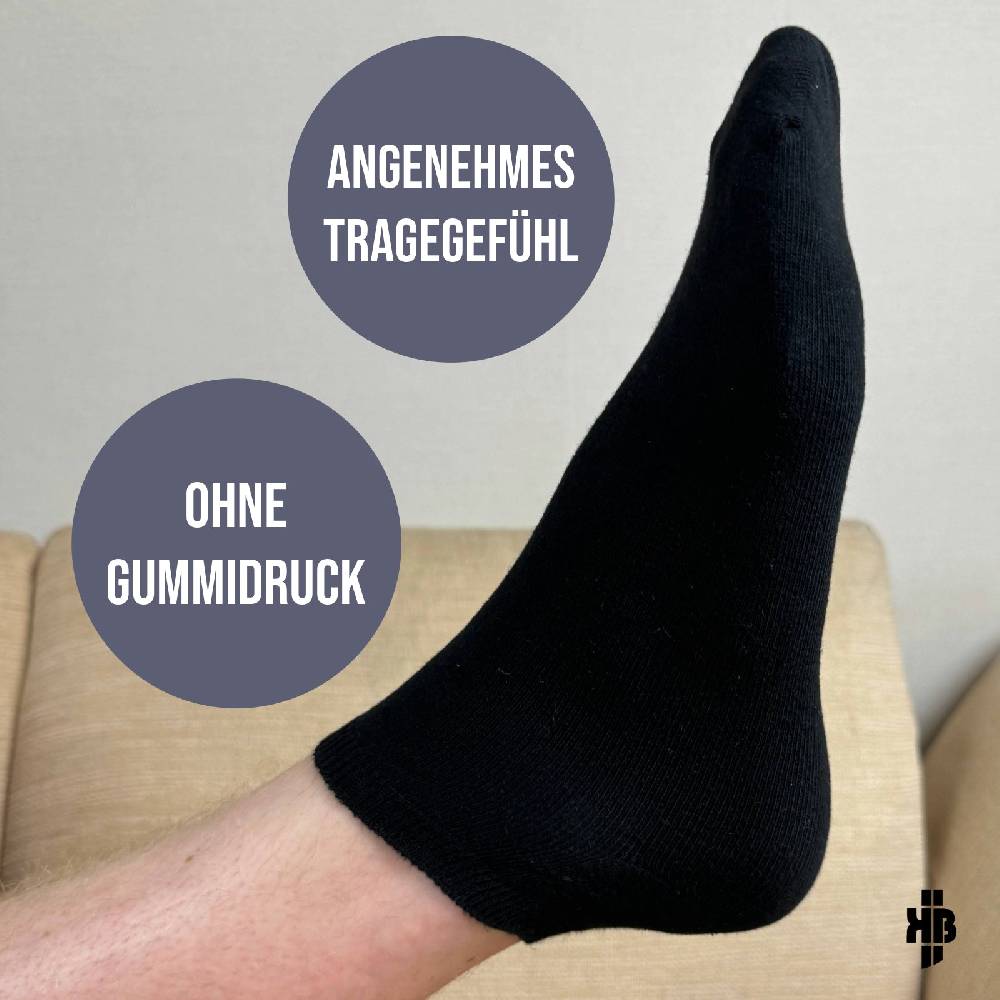 KB Socken Herren Sneakersocken schwarz - 10 Paar Auslauf