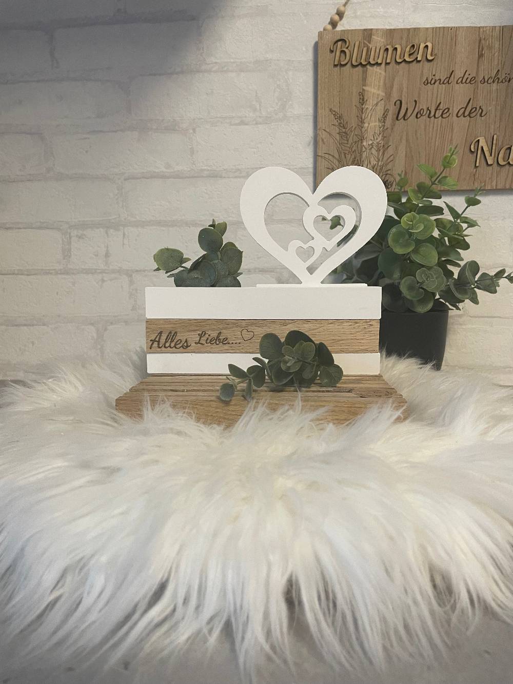 KB Socken Keraflott Einschieber mit Klötzchen – Variante, Sockelleiste für Einschieber , Wohndeko, Deko Aesthetic, Geschenke, Häuserloop, Herz, Haus Günstig kaufen