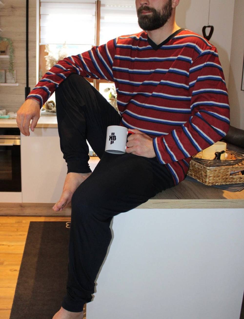 KB Socken Herren Schlafanzug lang gestreift - 100% Baumwolle Bis zu 65% Rabatt
