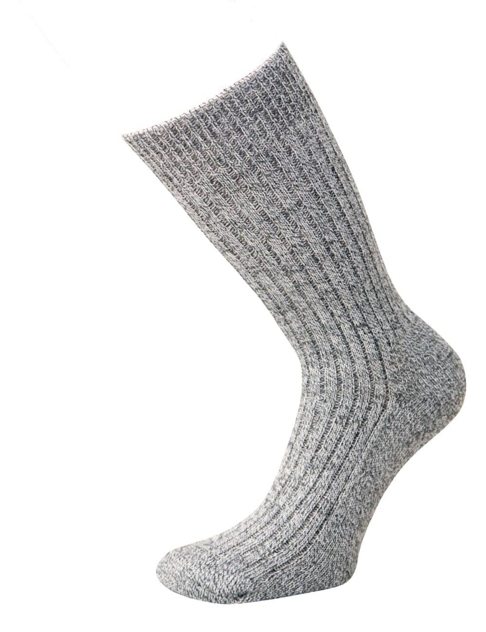 KB Socken Norwegersocken Frotteesohle Graumeliert - 3 Paar zollfrei