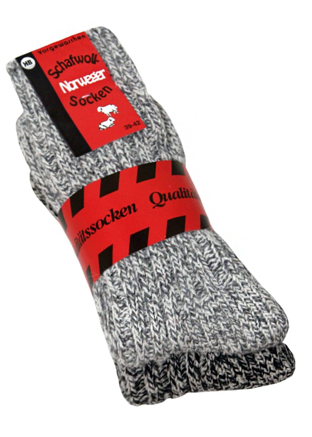 KB Socken Norwegersocken Grau - 2 Paar Rabatte dieses Monats