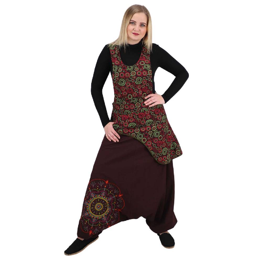 Kunst Und Magie Latzhose Haremshose Jumpsuit Hose Psy Goa 70er Overall Hippie Boho Ibiza Style Online Outlet