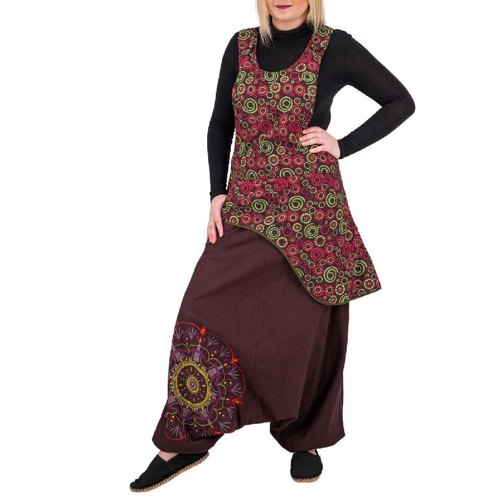 Kunst Und Magie Latzhose Haremshose Jumpsuit Hose Psy Goa 70er Overall Hippie Boho Ibiza Style Online Outlet