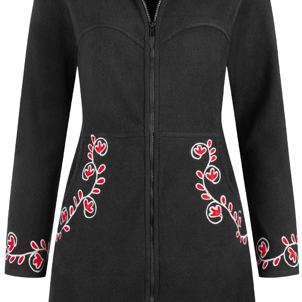 Kunst Und Magie Kunst und Magie Damenmantel aus Fleece Boho Fleece Jacke Bestseller