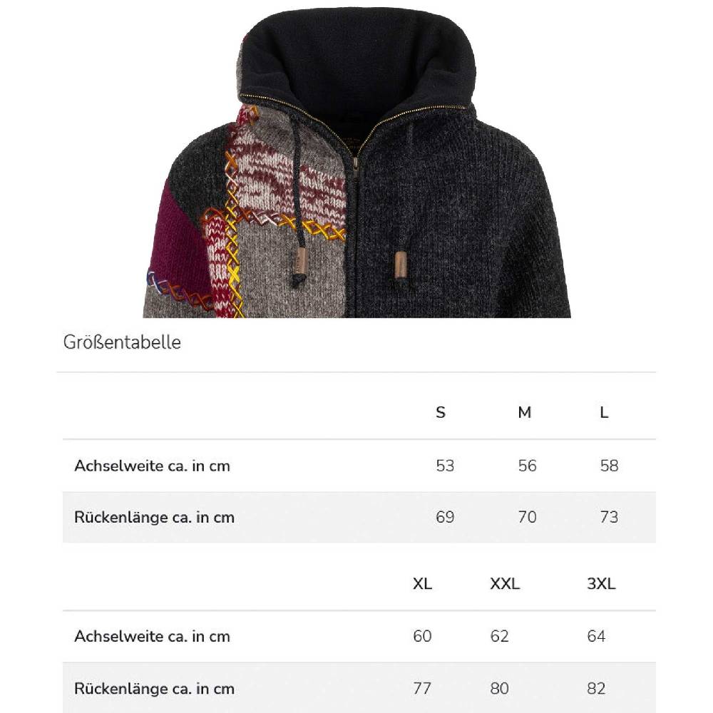 Kunst Und Magie Strickjacke Schurwolle Klassich Nordisch Wolle Jacke Thermo-Hoch Kragen Futter Unisex Räumungsverkauf