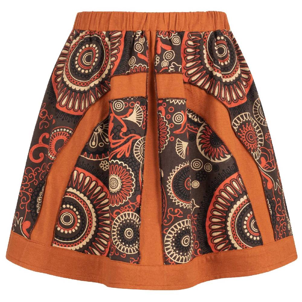 Kunst Und Magie Kunst und Magie Bunter Damen Rock kurzer Boho Rock Hippie Goa Sonderangebote