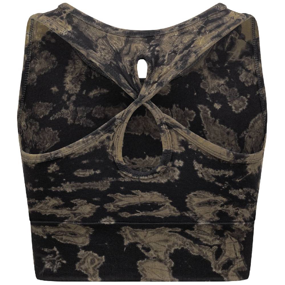 Kunst Und Magie Kunst und Magie Damen Crop Top Atmungsaktive Tie Dye Batik Bustier Yoga Sport Oberteil Begrenzte Freigabe