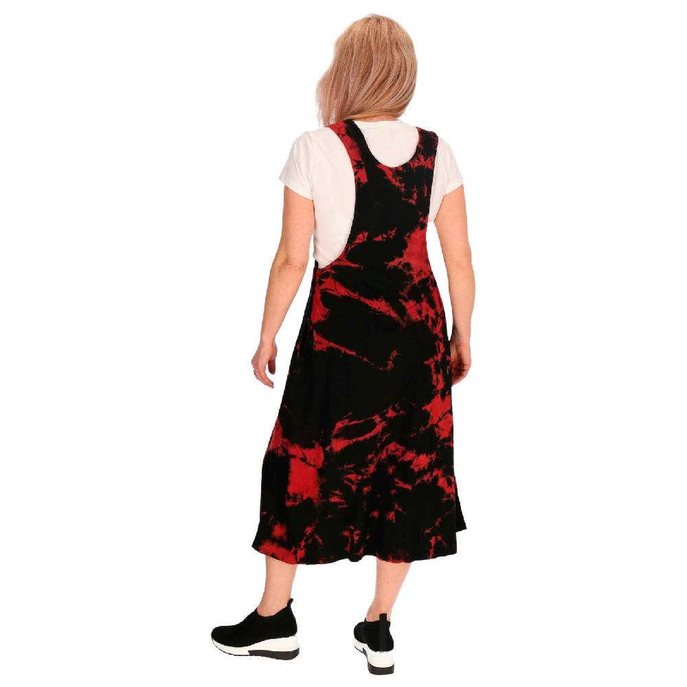 Kunst Und Magie Buntes Kleid Latzkleid Latzrock Tie Dy Batik Boho Ibiza Psy Goa 70er Overall Hippie Sommerkleid Baumwolle Bis zu 55% Rabatt