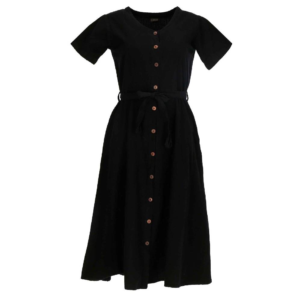 Kunst Und Magie Kleid Sommerkleid Baumwoll Kleid Boho Ibiza Geknöpft Hippie Discount Store für neue Produkte