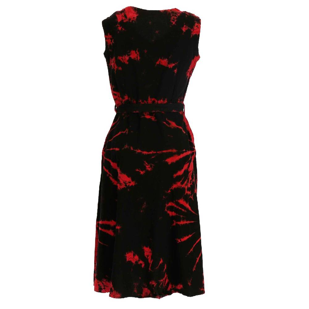 Kunst Und Magie Kleid Batik Sommerkleid Baumwoll Kleid Boho Ibiza Geköpft Hippie Tie Dye Nur noch ein Tag übrig