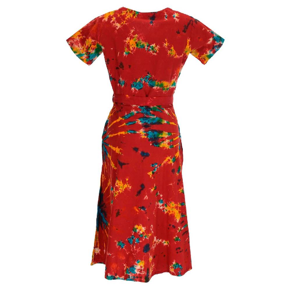 Kunst Und Magie Kleid Batik Sommerkleid Baumwoll Kleid Boho Ibiza Geköpft Hippie Tie Dye Super Rabatt