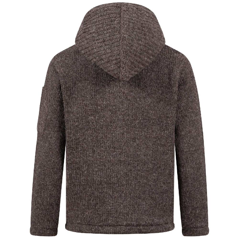 Kunst Und Magie Herren Strickjacke Schurwolle Klassich Nordisch Wolle Jacke mit Kapuze Schurwolle zollfrei