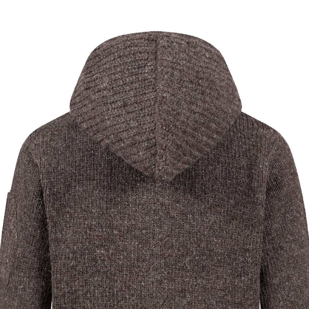 Kunst Und Magie Herren Strickjacke Schurwolle Klassich Nordisch Wolle Jacke mit Kapuze Schurwolle zollfrei