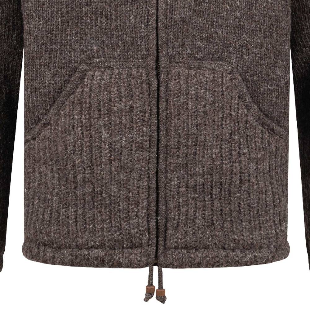 Kunst Und Magie Herren Strickjacke Schurwolle Klassich Nordisch Wolle Jacke mit Kapuze Schurwolle zollfrei