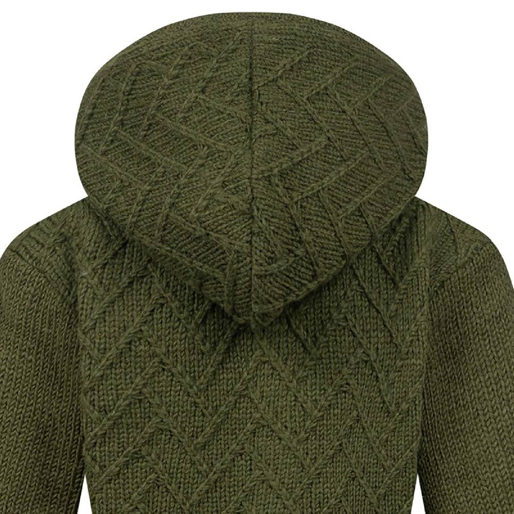 Kunst Und Magie Klassische Damen Strickjacke Kurzmantel Winter Mantel Wolle Jacke mit Fleecefutter und Kapuze 50% Rabatt für begrenzte Zeit