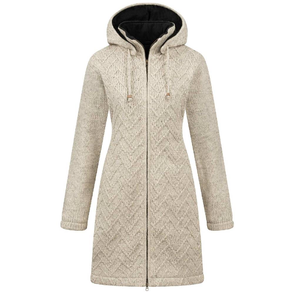 Kunst Und Magie Klassische Damen Strickjacke Kurzmantel Winter Mantel Wolle Jacke Wollmantel Kapuze