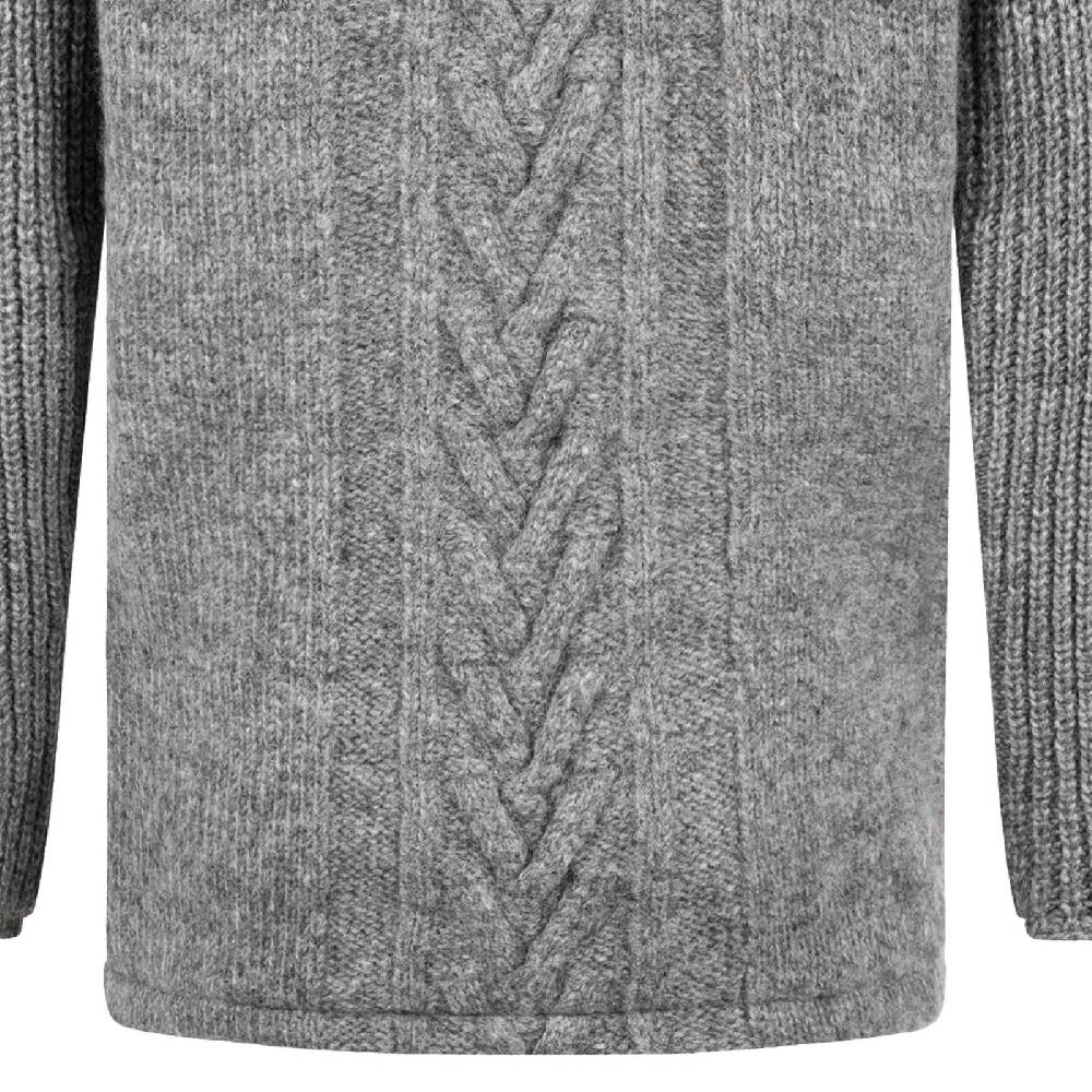 Kunst Und Magie Herren Strickjacke Goa Wolle Jacke Fleecefutter Hochkragen Winterjacke Kurzmantel Kapuze 2025