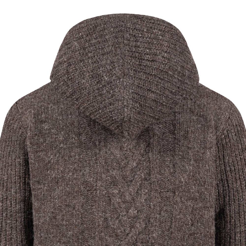 Kunst Und Magie Herren Strickjacke Goa Wolle Jacke Fleecefutter Hochkragen Winterjacke Kurzmantel Kapuze Online