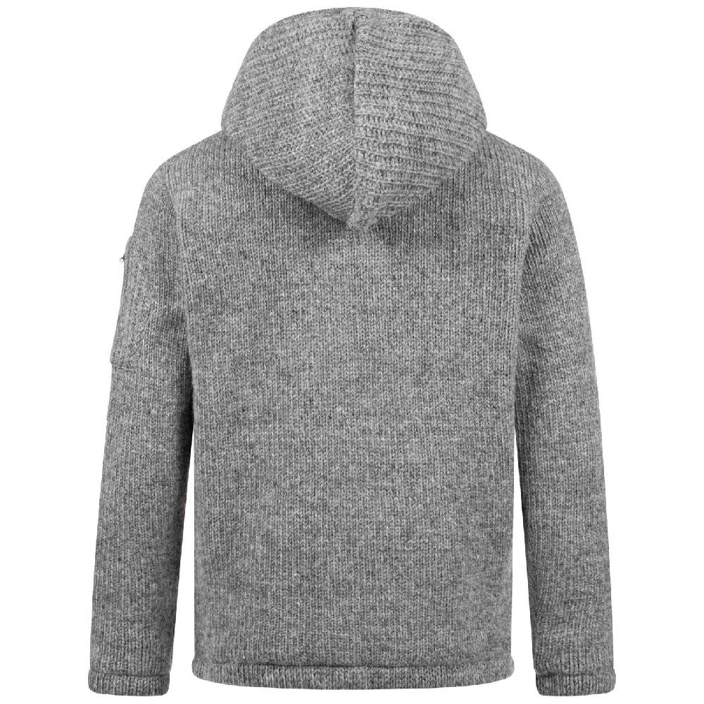 Kunst Und Magie Herren Strickjacke Schurwolle Klassich Nordisch Wolle Jacke mit Kapuze Schurwolle Outlet