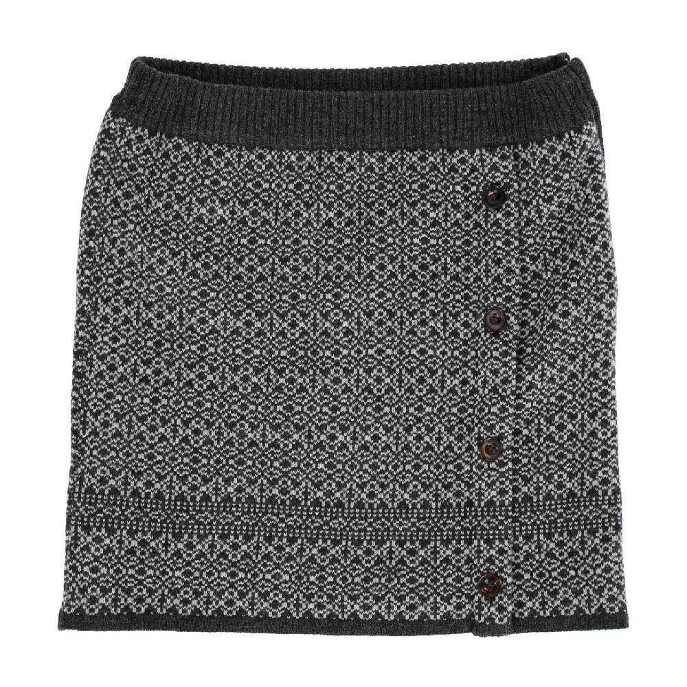 Kunst Und Magie Strickrock Knielanger Rock aus Schurwolle vom Lamm Lammwolle Wollrock Feinstrick Boho Verkauf