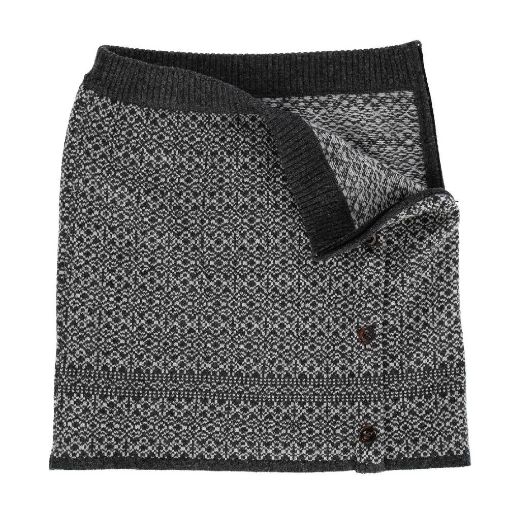 Kunst Und Magie Strickrock Knielanger Rock aus Schurwolle vom Lamm Lammwolle Wollrock Feinstrick Boho Verkauf