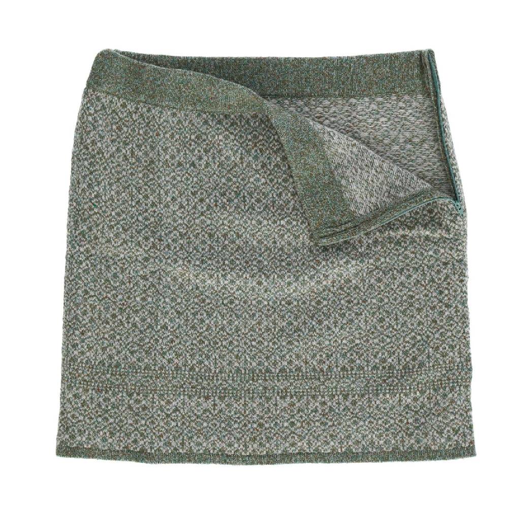 Kunst Und Magie Strickrock kurzer Rock Schurwolle vom Lamm Lammwolle Wollrock Feinstrick Boho Angebote