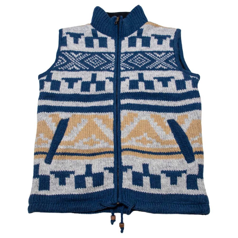 Kunst Und Magie Kunst und Magie Unisex Gilet Ärmellose Weste Strickweste aus Wolle Fleecefutter Winter Aztekenmuster Günstiger Verkauf