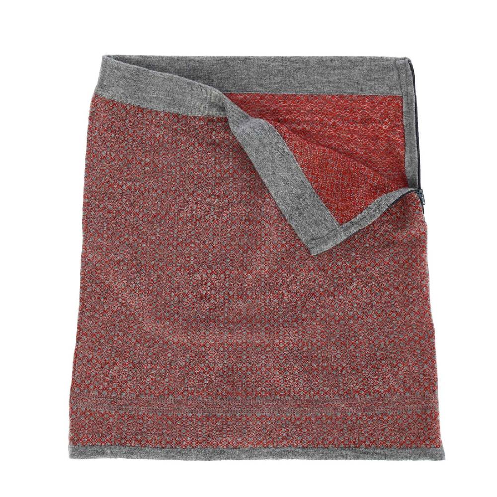 Kunst Und Magie Bunter Strickrock kurzer Rock aus weicher Merinowolle Feinstrick Boho Merino Mini Blitzverkäufe