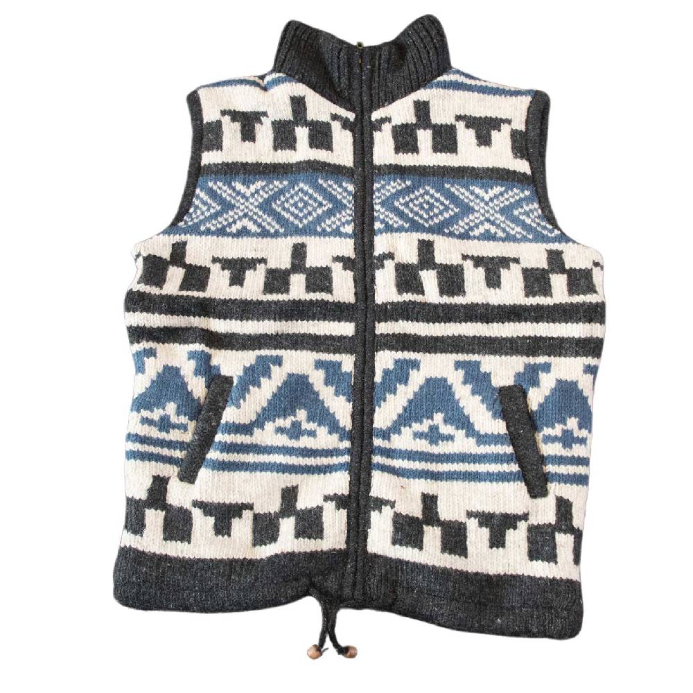 Kunst Und Magie Kunst und Magie Unisex Strickweste aus Wolle mit warmen Fleecefutter Rabatt