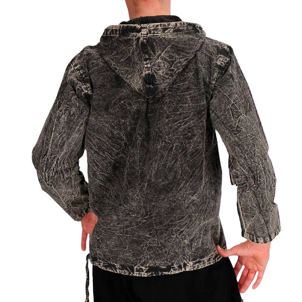 Kunst Und Magie Baja Hoodie Herren alternativ Kapuzenpulli Stonewashed ungefüttert Nachhaltig Fair Günstig kaufen