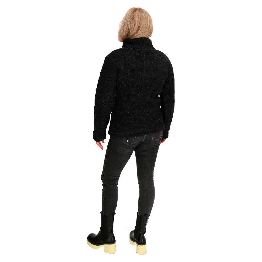 Kunst Und Magie Damen Strickjacke gefütterte Wolljacke Strickpullover Goa Wolle Bunte Jacke Regenbogen Begrenztes Angebot
