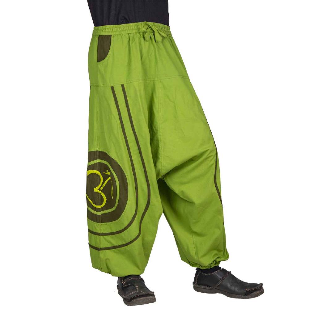 Kunst Und Magie Unisex Psy Baggy Pants Hippie Hose Goa Baumwoll Cargo Haremshose OM Jubiläumsangebot