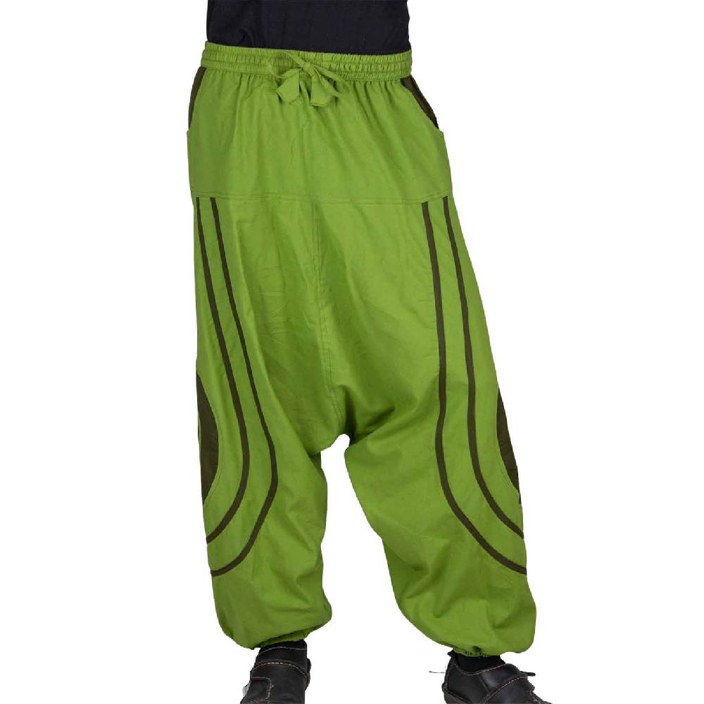 Kunst Und Magie Unisex Psy Baggy Pants Hippie Hose Goa Baumwoll Cargo Haremshose OM Jubiläumsangebot