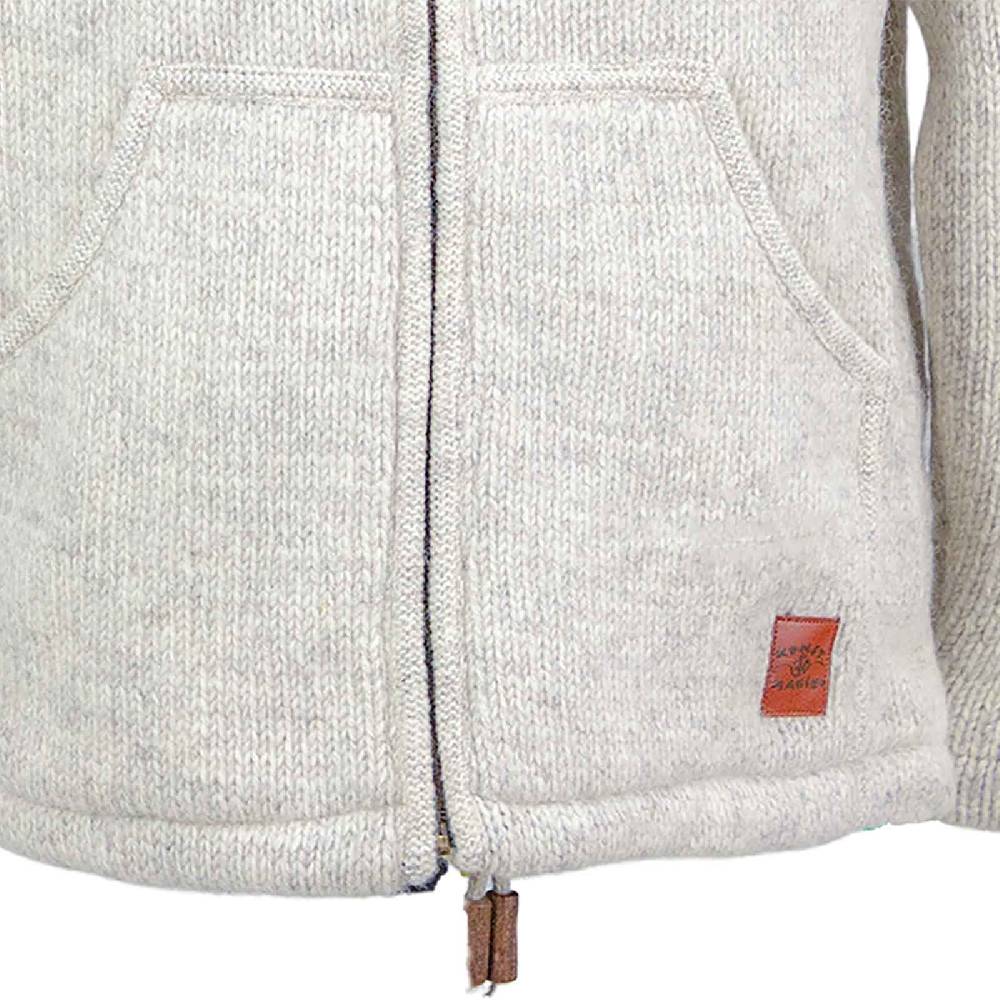 Kunst Und Magie Klassische Strickjacke Wolle Winter Jacke mit Hochkragen Fleecefutter Fair Nachhaltig Top Angebot