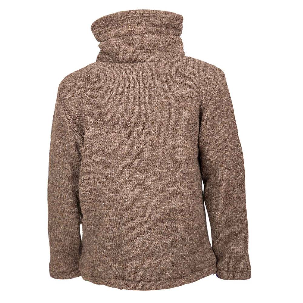 Kunst Und Magie Klassische Strickjacke Wolle Jacke mit Hochkragen Fleecefutter Online Outlet