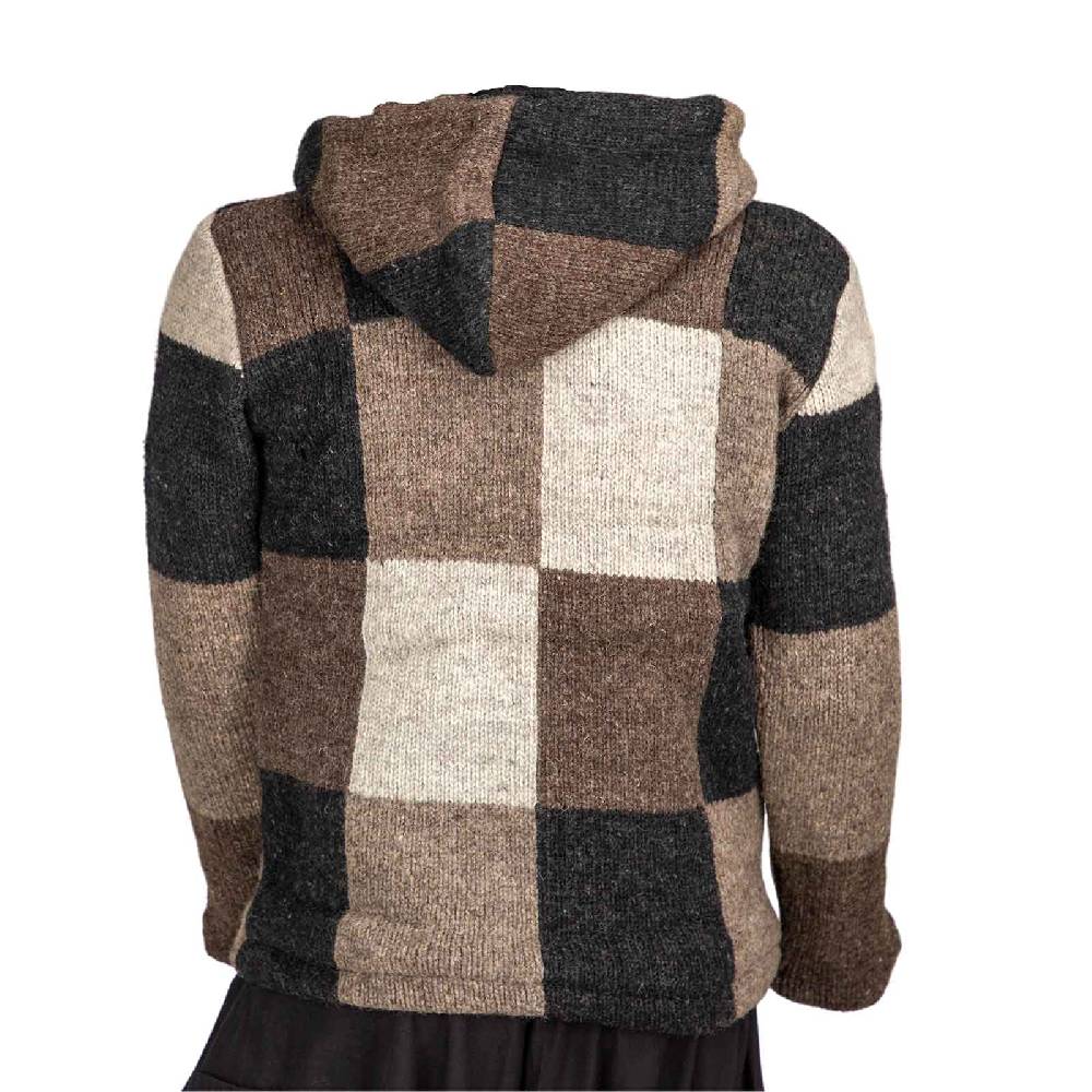 Kunst Und Magie Baja Hoodie Strickjacke Wolle Jacke mit Kapuze Winter Pullover Zeitlich begrenztes Angebot