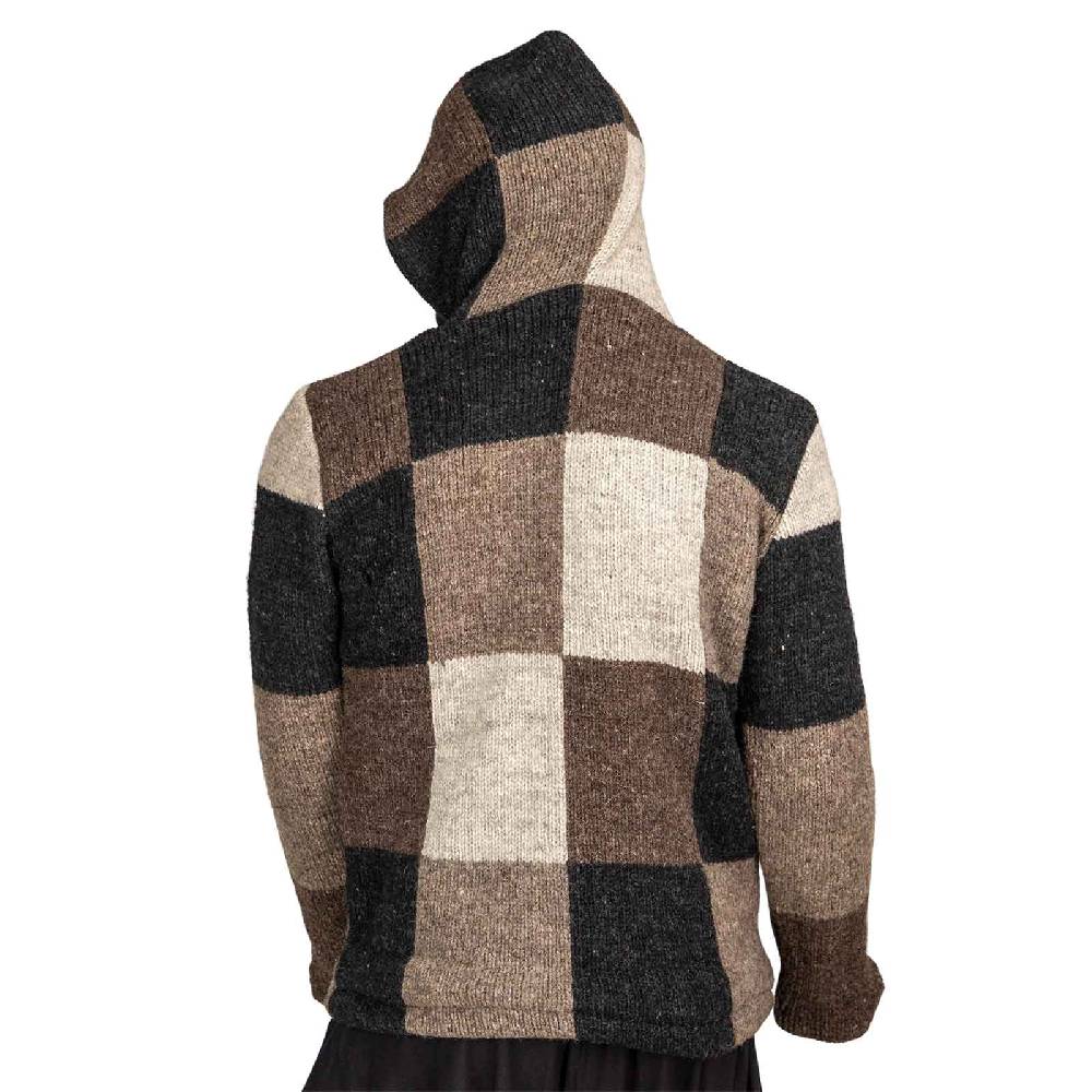 Kunst Und Magie Baja Hoodie Strickjacke Wolle Jacke mit Kapuze Winter Pullover Zeitlich begrenztes Angebot