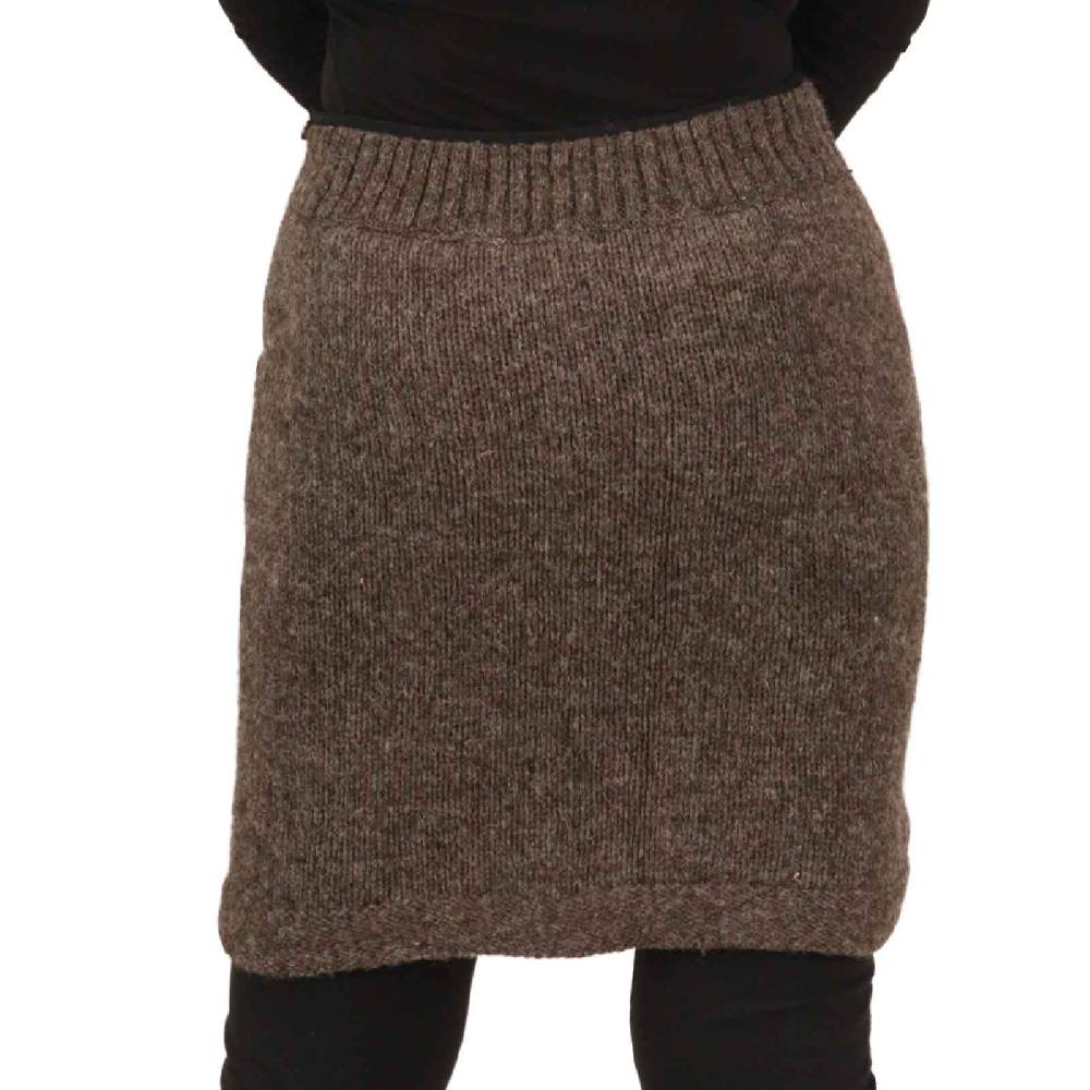 Kunst Und Magie Strickrock kurzer Rock mit klassischem Muster Wolle gefüttert Boho Tägliche Deals