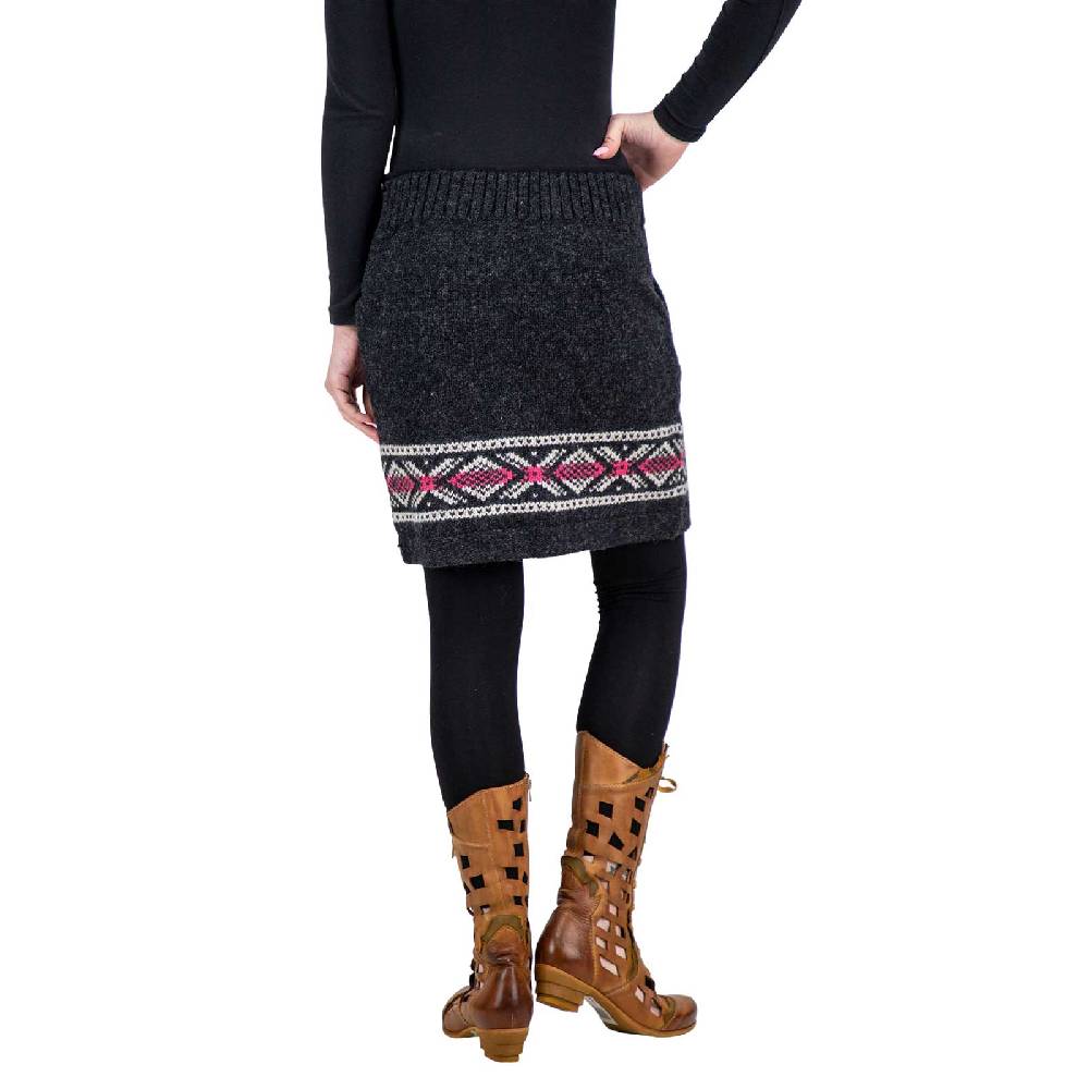 Kunst Und Magie Bunter Strickrock aus Wolle kurzer Rock mit klassischem Muster gefüttert Bis zu 50% Rabatt