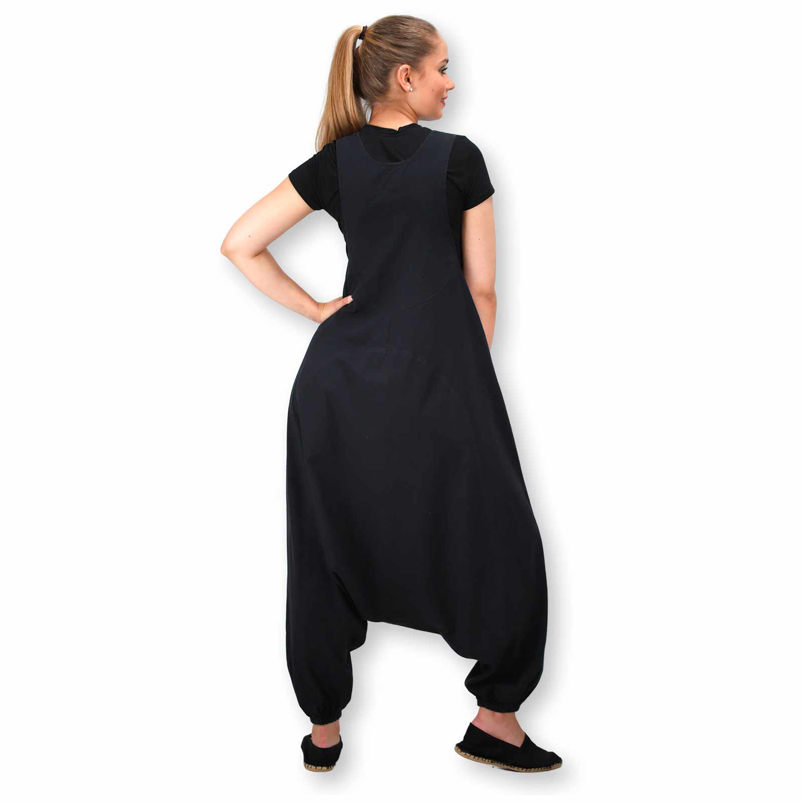 Kunst Und Magie Kunst und Magie Hippie Latzhose Haremshose Hose Goa Boho Jumpsuit Overall Blume des Lebens Speichern exportieren