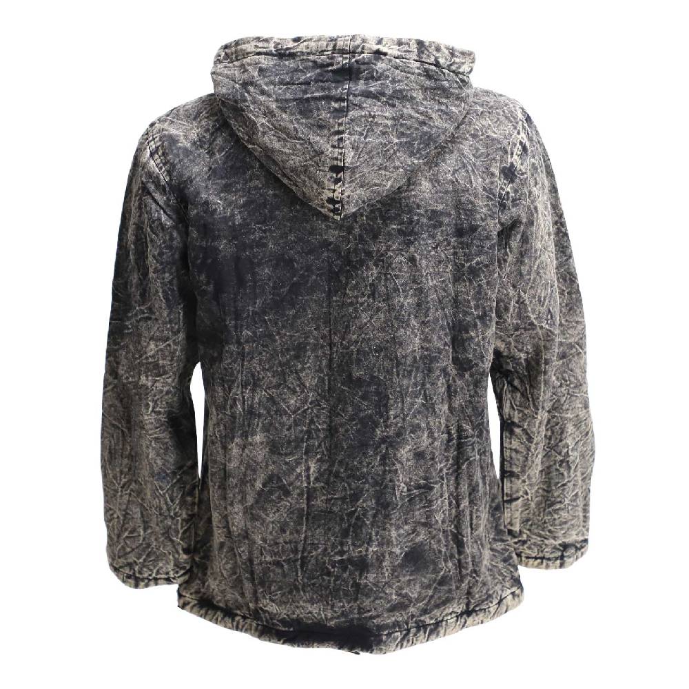 Kunst Und Magie Baja Hoodie Herren alternativ Kapuzenpulli Stonewashed gefüttert Nachhaltig Fair Im Verkauf