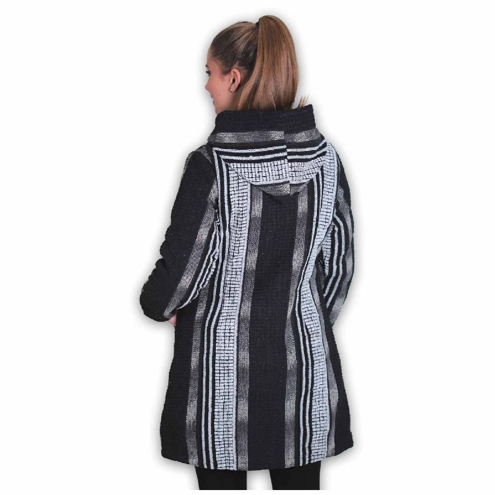 Kunst Und Magie Damen Kurzmantel Jacke mit Kapuze -Hippie Goa Boho Damen Mantel Rabatte dieses Monats