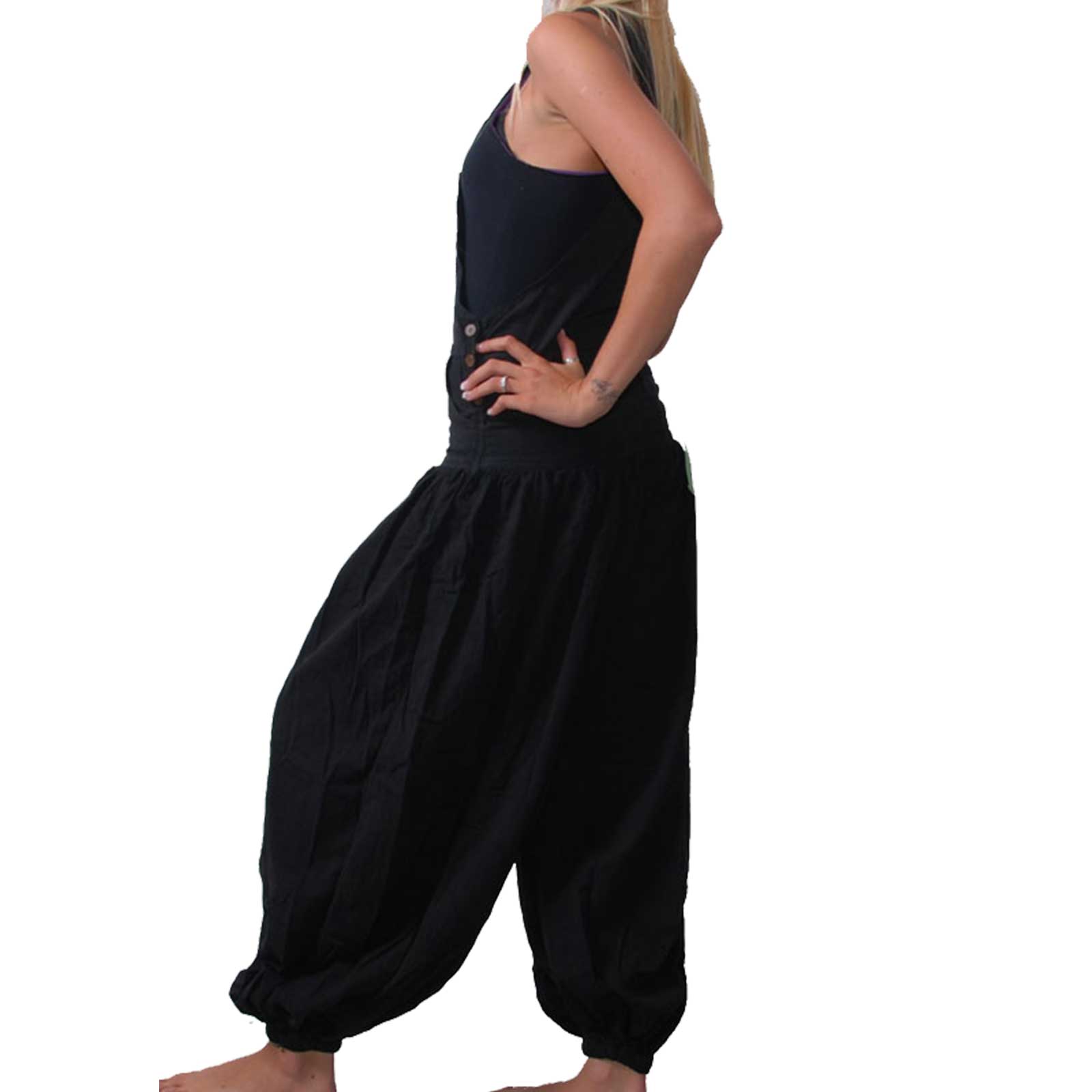 Kunst Und Magie Hippie Latzhose Haremshose Hose Psy Goa 70er Overall Boho Jumpsuit 2025