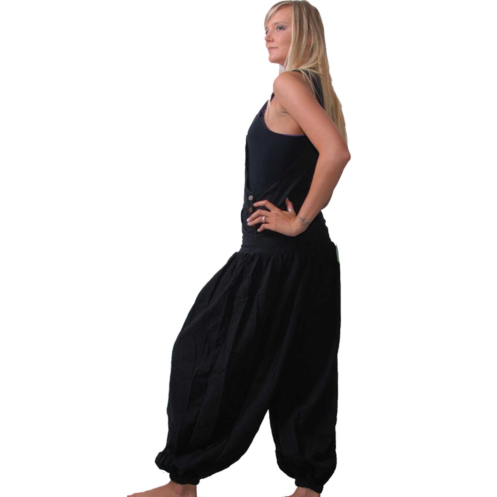 Kunst Und Magie Hippie Latzhose Haremshose Hose Psy Goa 70er Overall Boho Jumpsuit 2025